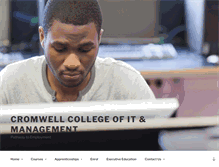 Tablet Screenshot of cromwellcollege.co.uk